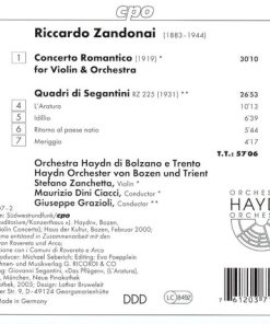 Riccardo Zandonai – Stefano Zanchetta, Haydn Orchestra*, Maurizio Dini Ciacci, Giuseppe Grazioli-1