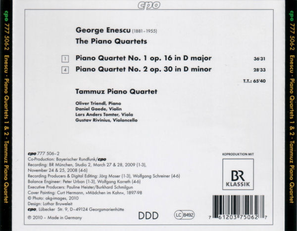 George Enescu - Tammuz Piano Quartet-1