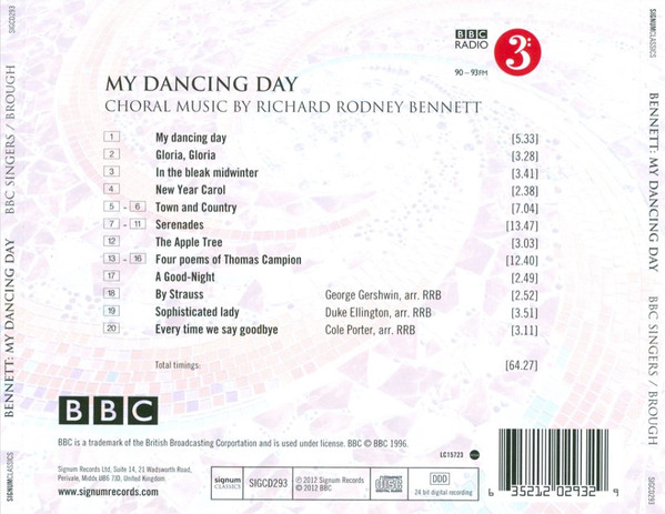 Richard Rodney Bennett / BBC Singers / Paul Brough-1