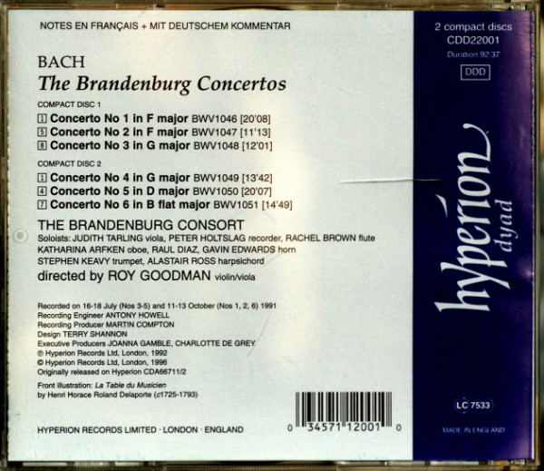 Bach* - The Brandenburg Consort*, Roy Goodman-1