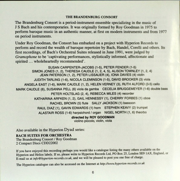 Bach* - The Brandenburg Consort*, Roy Goodman-4