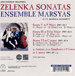 Jan Dismas Zelenka - Ensemble Marsyas, Monica Huggett-1