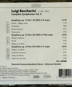 Luigi Boccherini – Deutsche Kammerakademie Neuss, Johannes Goritzki-4