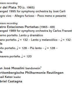 Piazzolla* - Juán José Mosalini, Württembergische Philharmonie Reutlingen, Gabriel Castagna-2