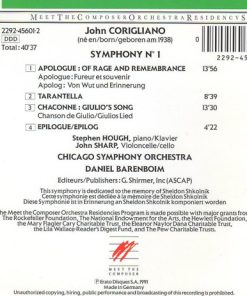 Corigliano* - Chicago Symphony Orchestra, Daniel Barenboim-1