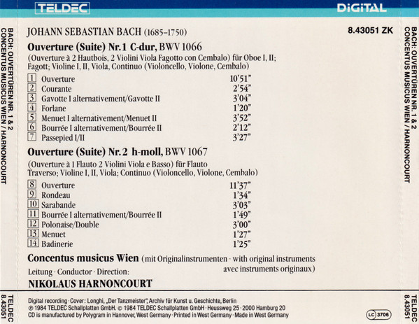 Johann Sebastian Bach - Nikolaus Harnoncourt, Concentus Musicus Wien-1