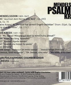 Mendelssohn*, Kreek* / Estonian Philharmonic Chamber Choir, Daniel Reuss-1