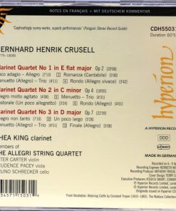 Bernhard Henrik Crusell - Thea King, Members Of The Allegri String Quartet*-1