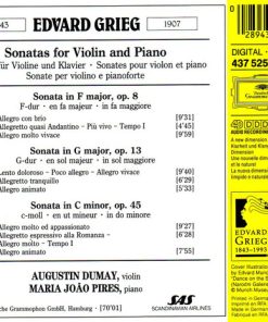 Grieg*, Augustin Dumay, Maria João Pires-1
