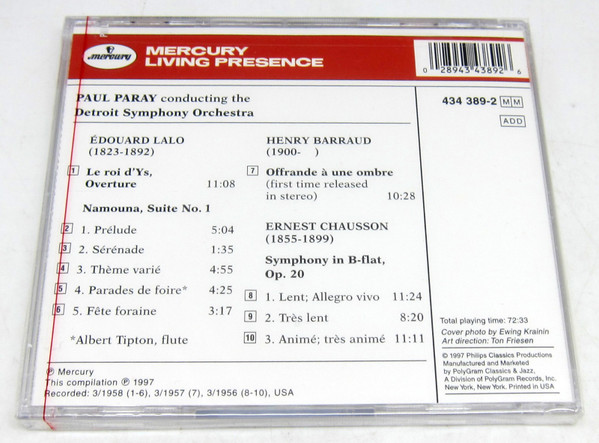 Chausson* / Lalo* / Barraud* / Paul Paray Conducting The Detroit Symphony Orchestra-1