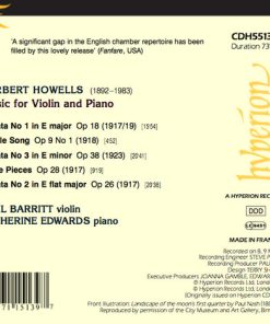Herbert Howells - Paul Barritt, Catherine Edwards-1