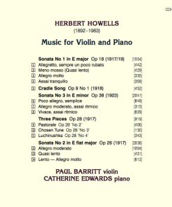 Herbert Howells - Paul Barritt, Catherine Edwards-2