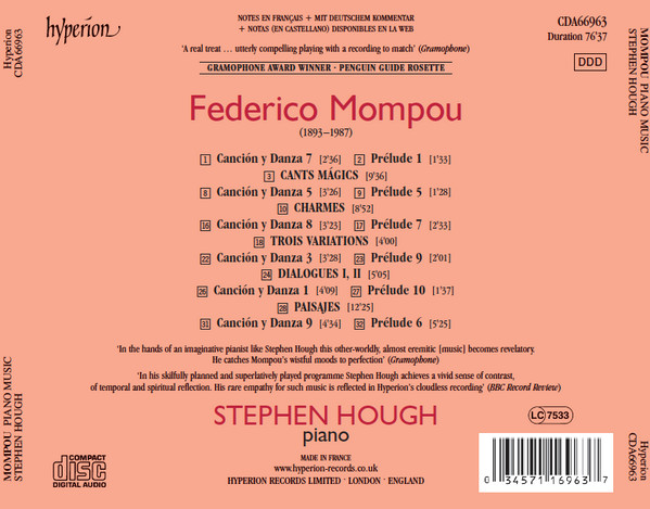 Frederico Mompou*, Stephen Hough-1