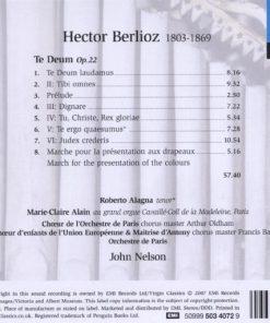 Hector Berlioz - Roberto Alagna | Marie-Claire Alain | Le Choeur De L'Orchestre de Paris & Orchestre De Paris | John Nelson (5)-1