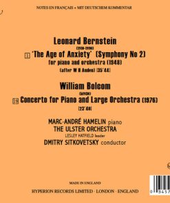 Leonard Bernstein | William Bolcom, Marc-André Hamelin, The Ulster Orchestra*, Dmitry Sitkovetsky-1