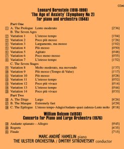 Leonard Bernstein | William Bolcom, Marc-André Hamelin, The Ulster Orchestra*, Dmitry Sitkovetsky-3