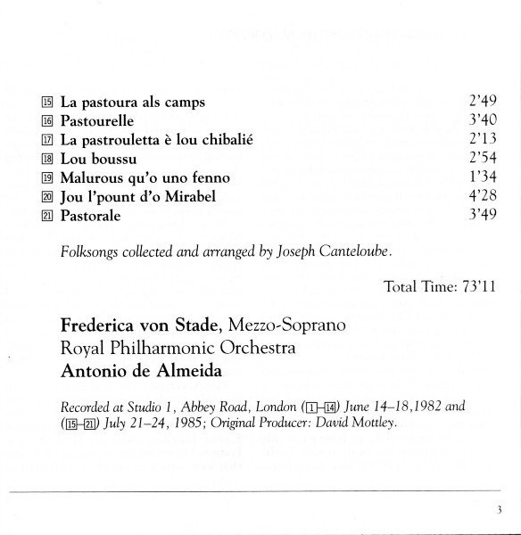 Canteloube* - Frederica Von Stade, Royal Philharmonic Orchestra, Antonio De Almeida-4