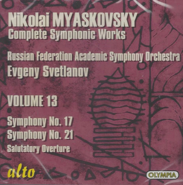 Nikolai Myaskovsky / Russian Federation Academic Symphony Orchestra*, Evgeny Svetlanov*-0