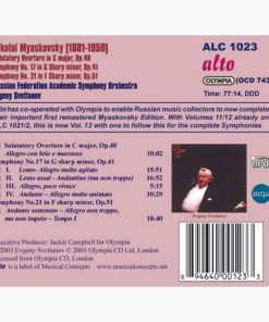 Nikolai Myaskovsky / Russian Federation Academic Symphony Orchestra*, Evgeny Svetlanov*-1