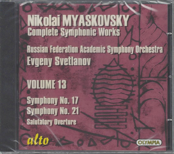 Nikolai Myaskovsky / Russian Federation Academic Symphony Orchestra*, Evgeny Svetlanov*-2