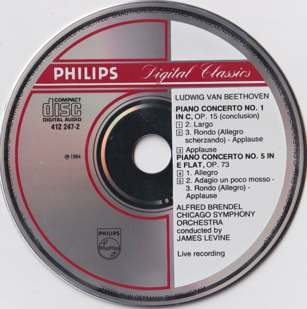 Beethoven*, Alfred Brendel, Chicago Symphony Orchestra, James Levine (2)-4
