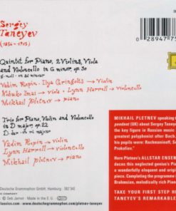 Taneyev* – Vadim Repin, Ilya Gringolts, Nobuko Imai, Lynn Harrell, Mikhail Pletnev-1