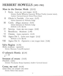 Howells*, Stevens*, The Finzi Singers, Paul Spicer-2