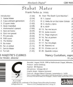 Frank Ferko, Anne Heider, Nancy Gustafson, His Majestie's Clerkes-1