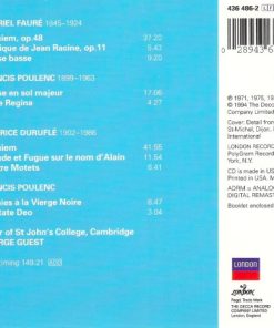 Fauré* / Duruflé*, Choir Of St.Johns College Cambridge*, George Guest (2)-1