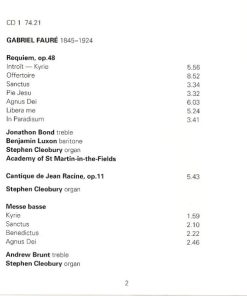 Fauré* / Duruflé*, Choir Of St.Johns College Cambridge*, George Guest (2)-2