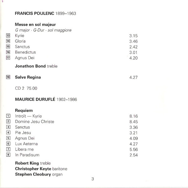 Fauré* / Duruflé*, Choir Of St.Johns College Cambridge*, George Guest (2)-3