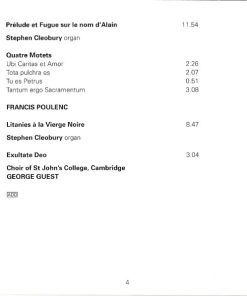 Fauré* / Duruflé*, Choir Of St.Johns College Cambridge*, George Guest (2)-4