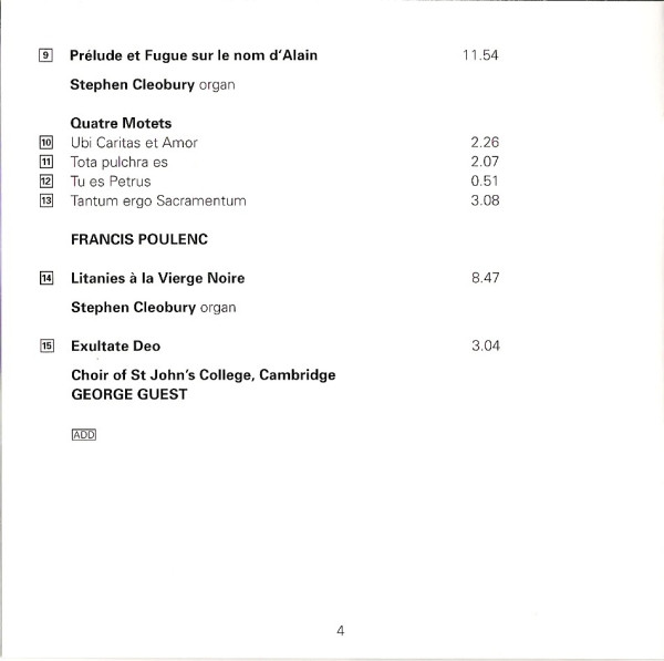 Fauré* / Duruflé*, Choir Of St.Johns College Cambridge*, George Guest (2)-4