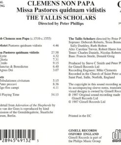 Clemens Non Papa, The Tallis Scholars, Peter Phillips (2)-1