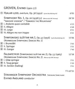 Eivind Groven, Stavanger Symphony Orchestra*, Eivind Aadland-1