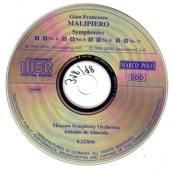 Gian Francesco Malipiero, The Moscow Symphony Orchestra, Antonio De Almeida-2