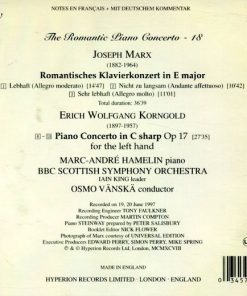 Korngold*, Marx*, Marc-André Hamelin, BBC Scottish Symphony Orchestra, Osmo Vänskä-1