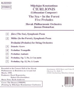 Mikalojus Konstantinas Čiurlionis - Slovak Philharmonic Orchestra, Juozas Domarkas-1