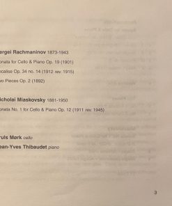 Sergei Rachmaninoff, Nikolai Myaskovsky - Truls Mørk, Jean-Yves Thibaudet-4