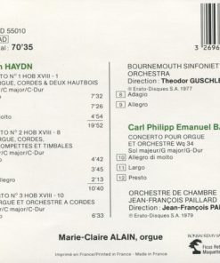 Joseph Haydn / Carl Philipp Emanuel Bach - Theodor Guschlbauer / Jean-François Paillard / Marie-Claire Alain-1