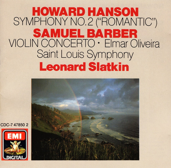 Howard Hanson / Samuel Barber, Elmar Oliveira, Saint Louis Symphony*, Leonard Slatkin-0