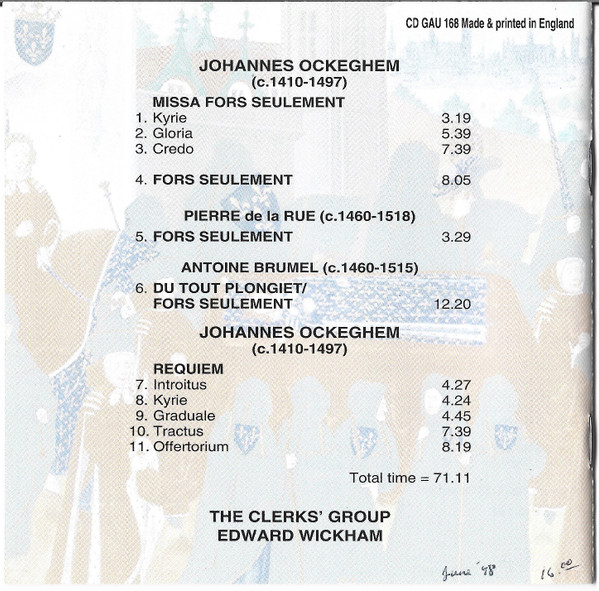 Johannes Ockeghem - The Clerks' Group, Edward Wickham-4