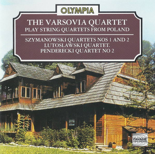 Szymanowski* / Lutoslawski* / Penderecki*, The Varsovia Quartet*-0
