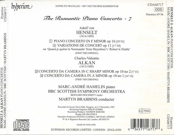 Henselt* / Alkan* - Marc-André Hamelin, BBC Scottish Symphony Orchestra, Martyn Brabbins-3