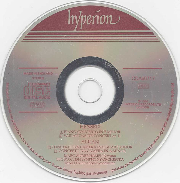 Henselt* / Alkan* - Marc-André Hamelin, BBC Scottish Symphony Orchestra, Martyn Brabbins-4