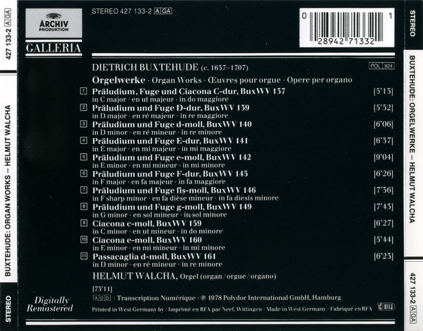 Dietrich Buxtehude*, Helmut Walcha-1