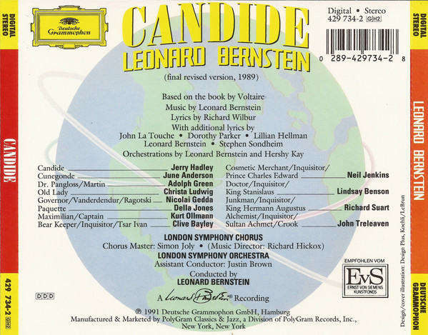 Leonard Bernstein, Jerry Hadley, June Anderson, Adolph Green, Christa Ludwig, Nicolai Gedda, Della Jones, Kurt Ollmann, London Symphony Orchestra & Chorus*-1