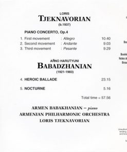 Tjeknavorian* / Babadzhanian* - Armen Babakhanian, Armenian Philharmonic Orchestra-1