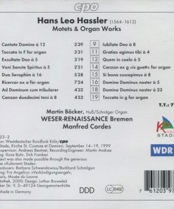 Hans Leo Hassler*, Martin Böcker, Weser-Renaissance, Manfred Cordes-1
