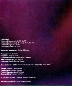 Susan Graham (2), City Of Birmingham Symphony Orchestra, Yves Abel-2